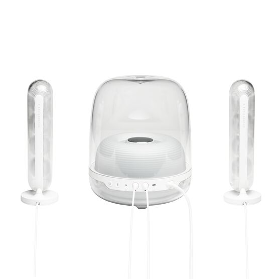 Harman Kardon SoundSticks 4 - White - Bluetooth Speaker System - Back